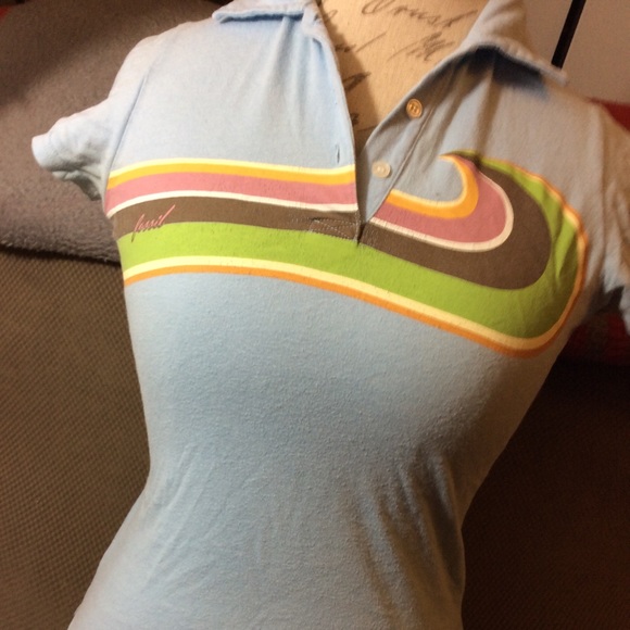 Fossil Tops - Vintage Fossil Small Polo Top Screen Print EUC Jrs